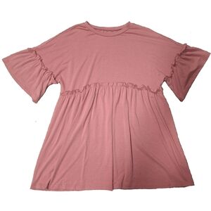 Target Women's Mauve Ruffle Blouse